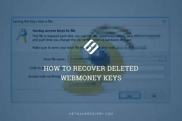 WebMoney Data Recovery: Keys and History Files WebMoney Data Recovery: Keys and History Files