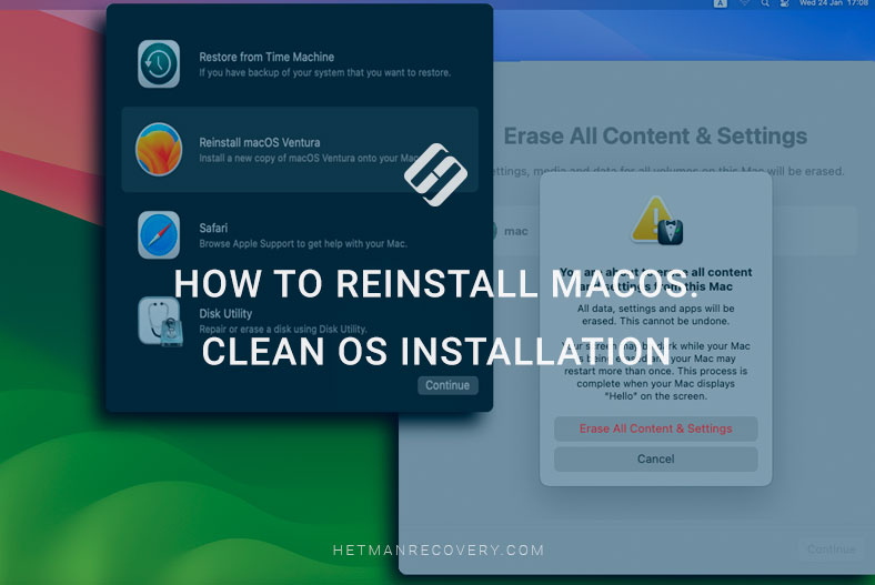 How to Reinstall MacOS. Clean OS Installation