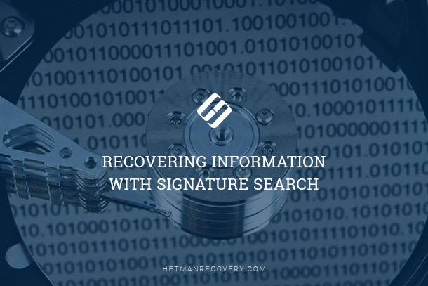 Signature Search for Information Recovery Signature Search for Information Recovery