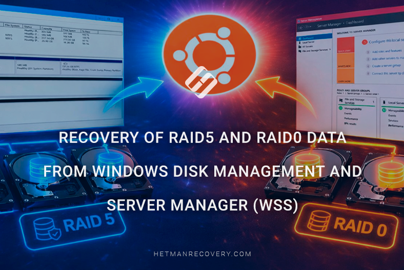 Recovery of RAID5 and RAID0 Data from Windows Disk Management and Server Manager (WSS) Recovery of RAID5 and RAID0 Data from Windows Disk Management and Server Manager (WSS)