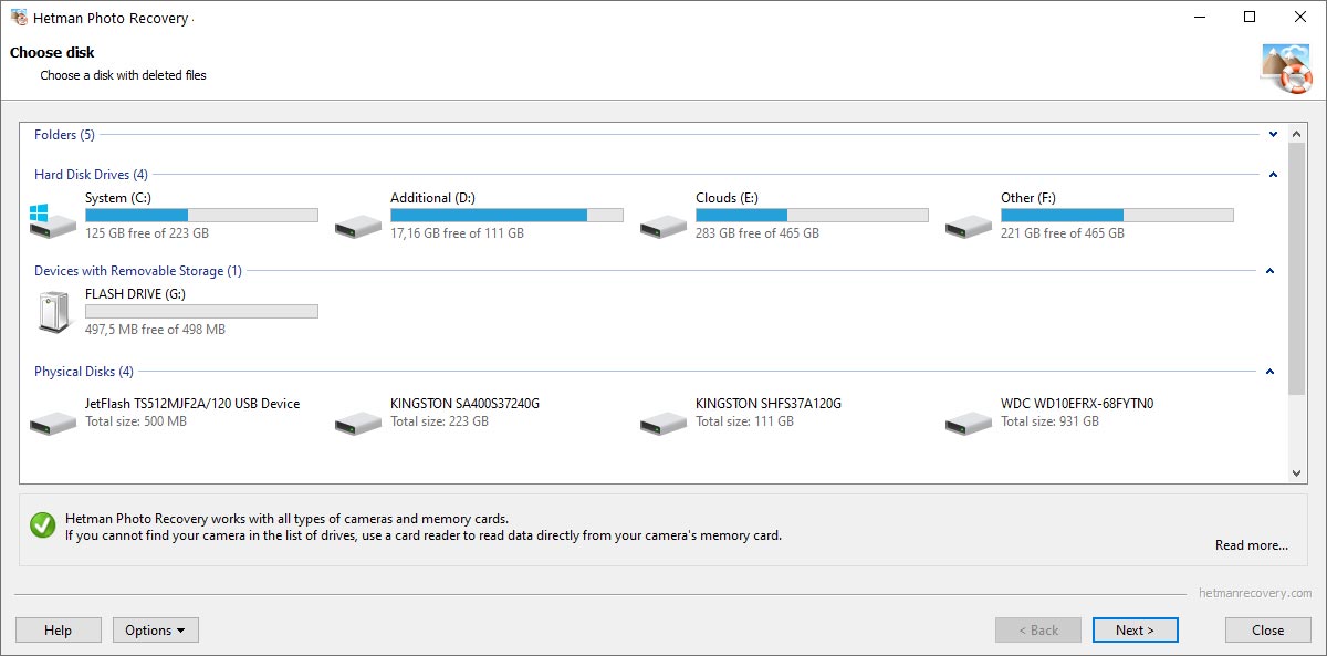 Choosing the Disk Choosing the Disk