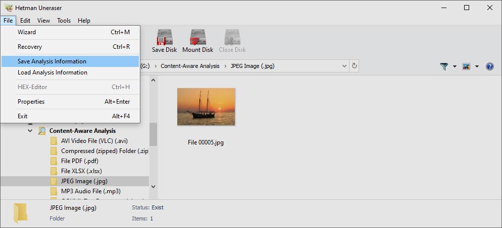 Saves data on the analysis you have performed Saves data on the analysis you have performed